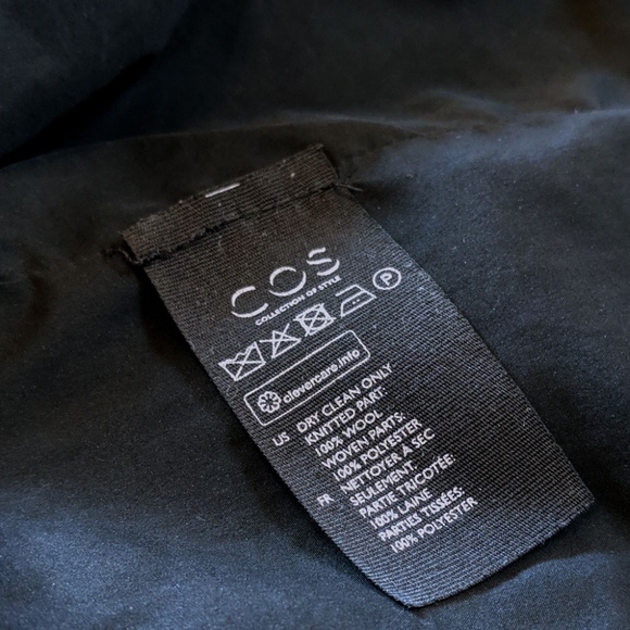 COS Navy Dress w/ Lace Stitch Jumper - Picture 6 of 6